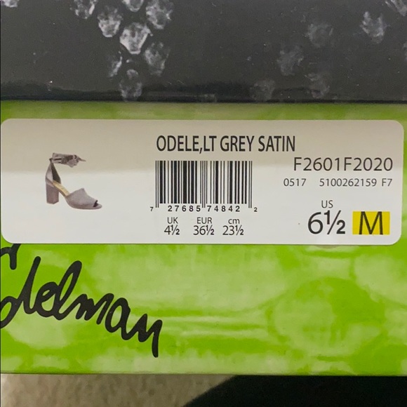 Sam Edelman grey satin heels - Picture 3 of 4